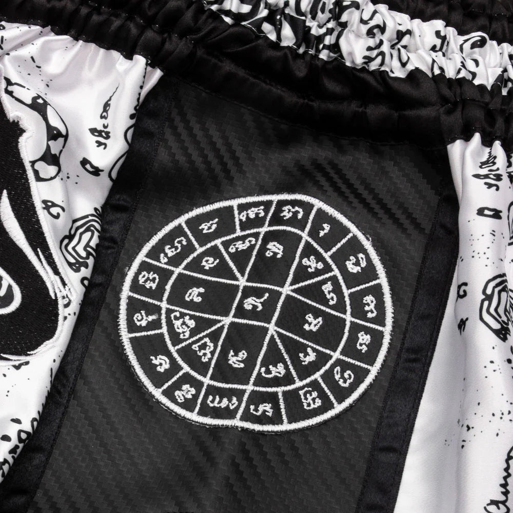 8 WEAPONS Shorts, Carbon, Sak Yant Tigers - FIGHTWEAR