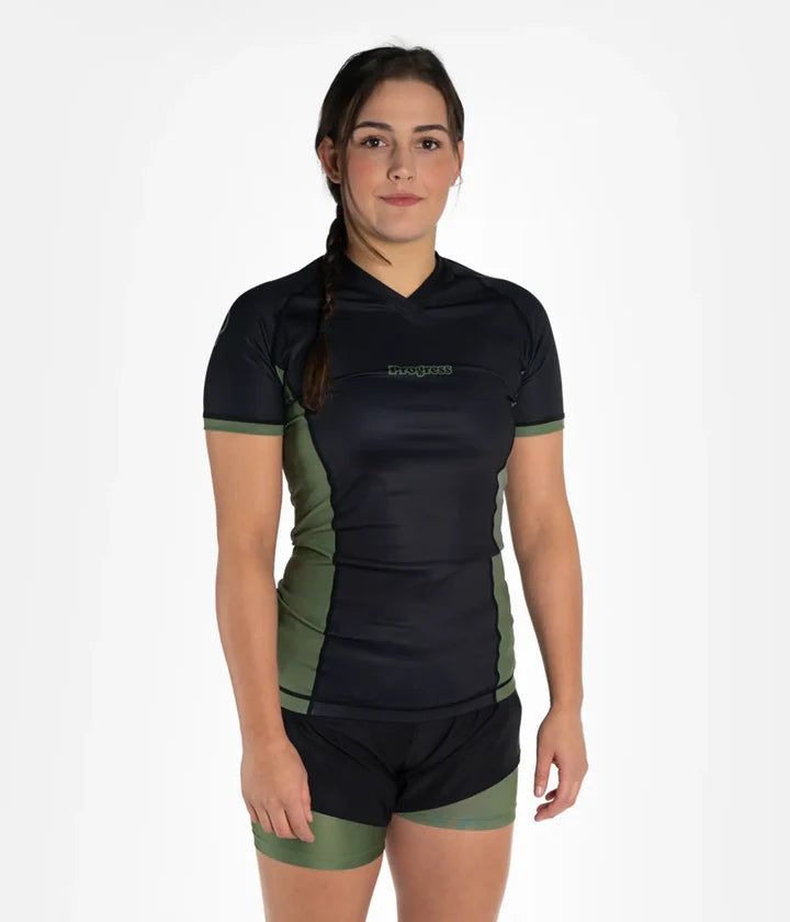 Rashguard noir pour femme Progress Academy +