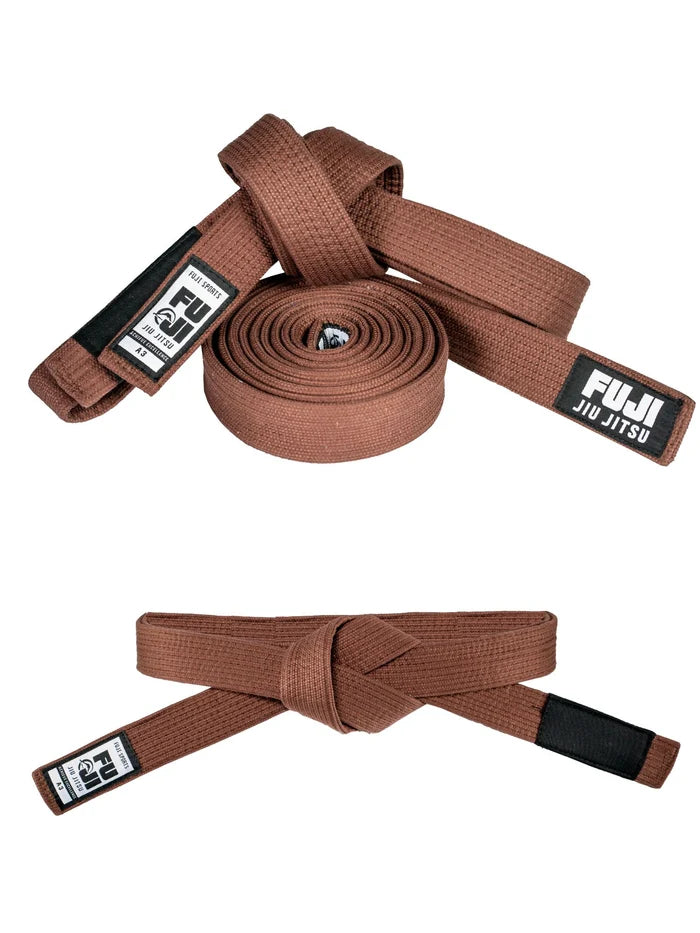 Cintura BJJ FUJI Premium Pearl Weave - Marrone