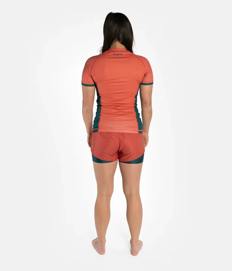 Progress Academy + Peach Sunset Women's Hybrid Shorts