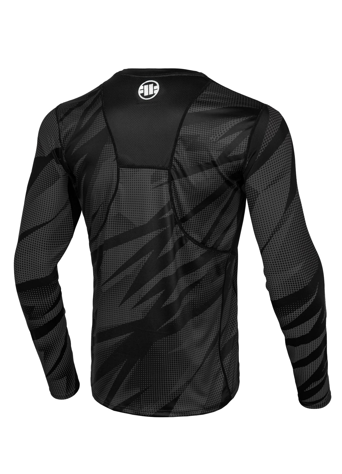 PITBULL DOT CAMO 2 Grey Mesh Longsleeve T-shirt