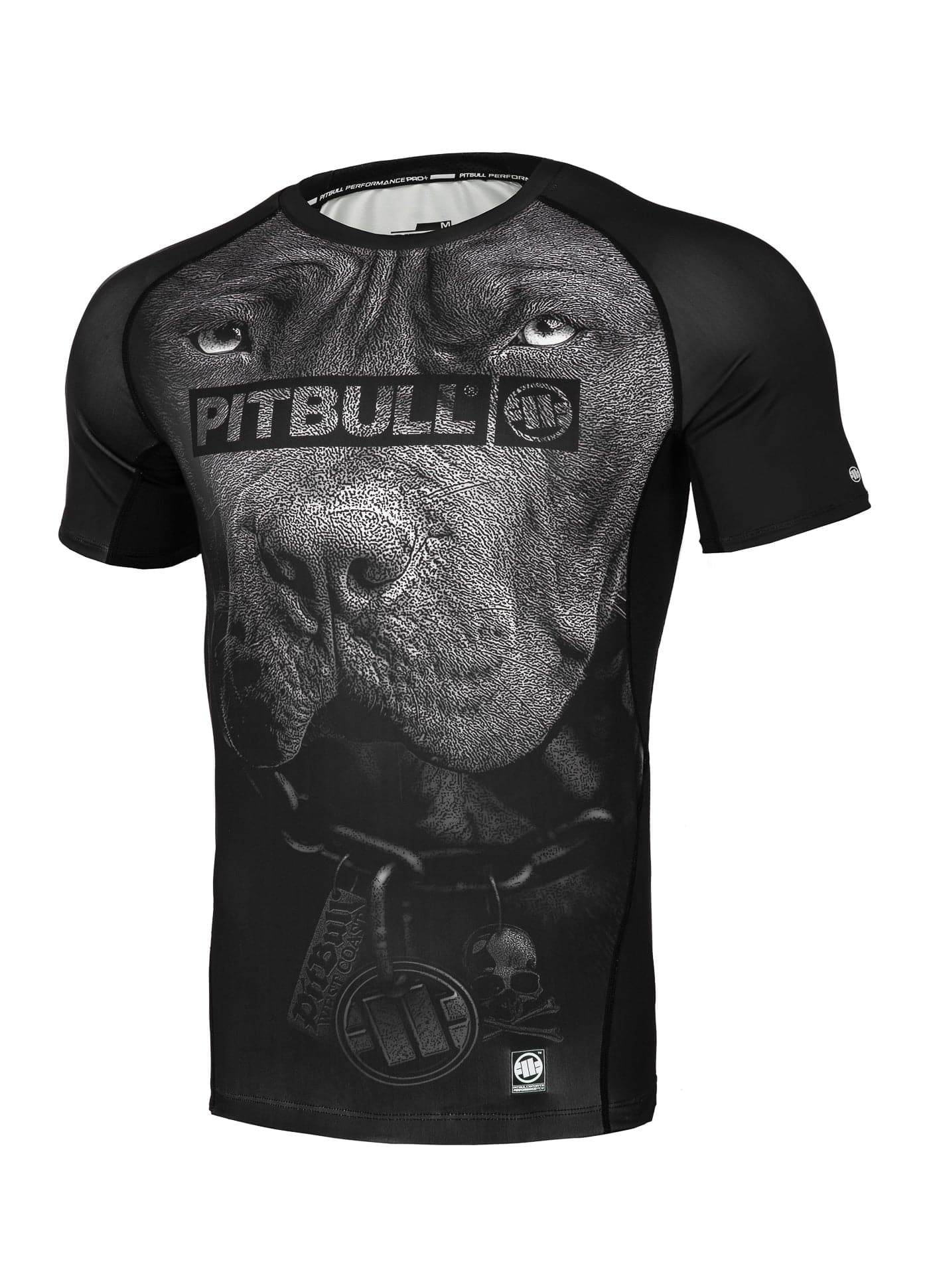 PITBULL BORN 1989 : Rashguard noir