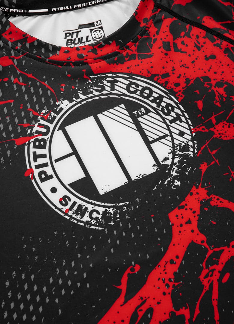 PITBULL BLOOD DOG 2 Rashguard noir à manches longues