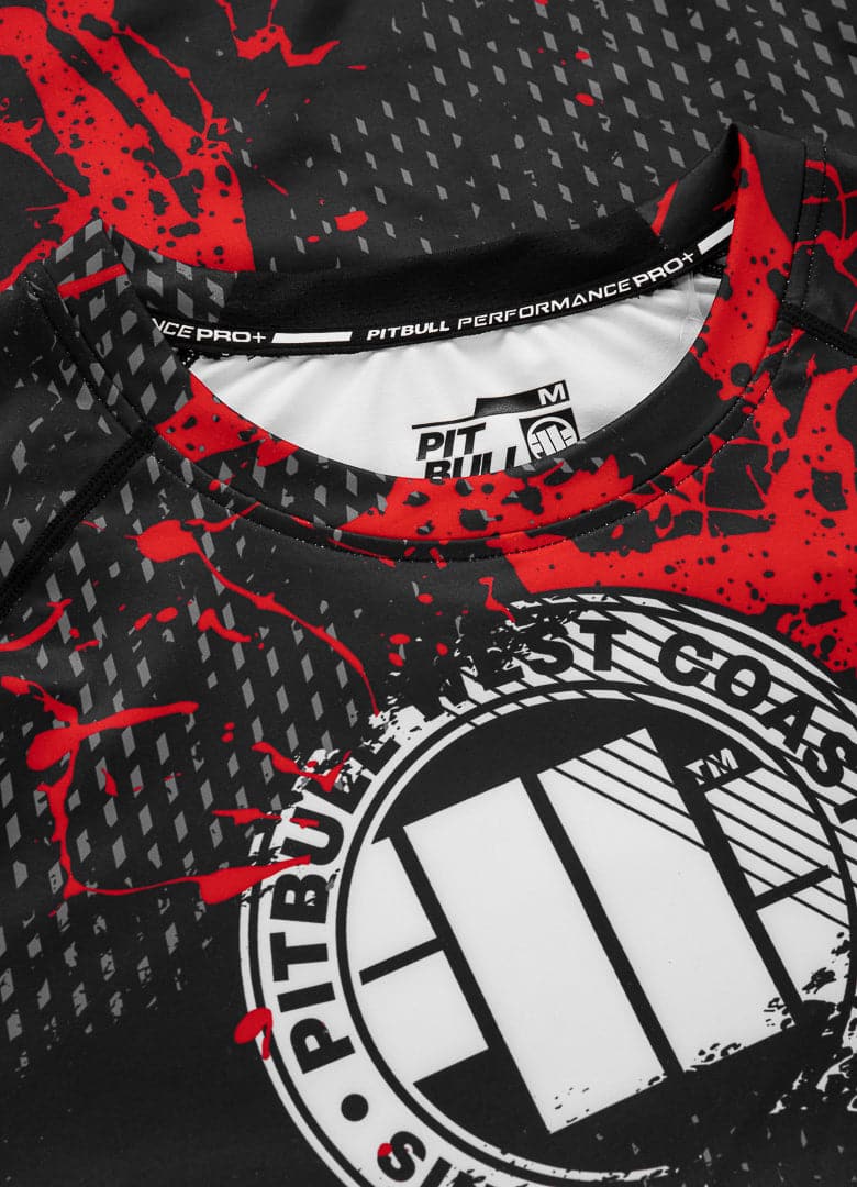 PITBULL BLOOD DOG 2 Rashguard noir à manches longues