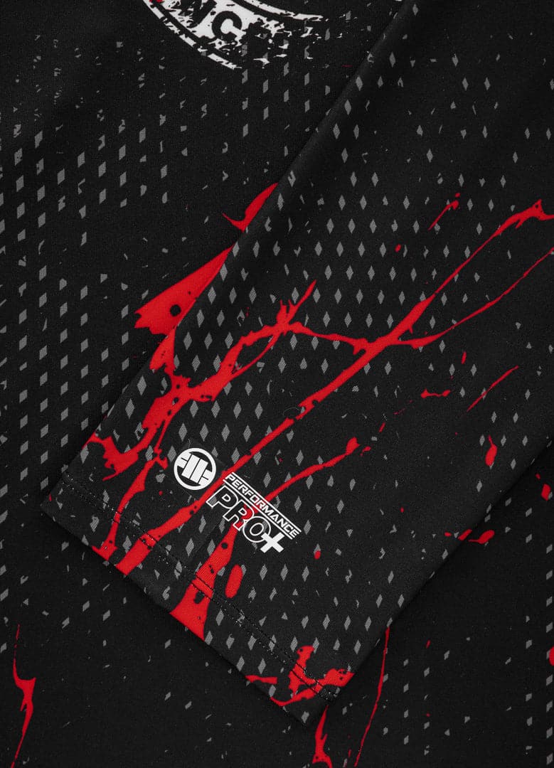 PITBULL BLOOD DOG 2 Rashguard noir à manches longues