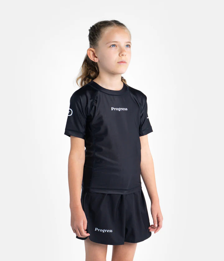 Progress Kids Academy Rashguard - Schwarz