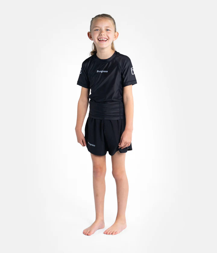Progress Kids Academy Rashguard - Schwarz