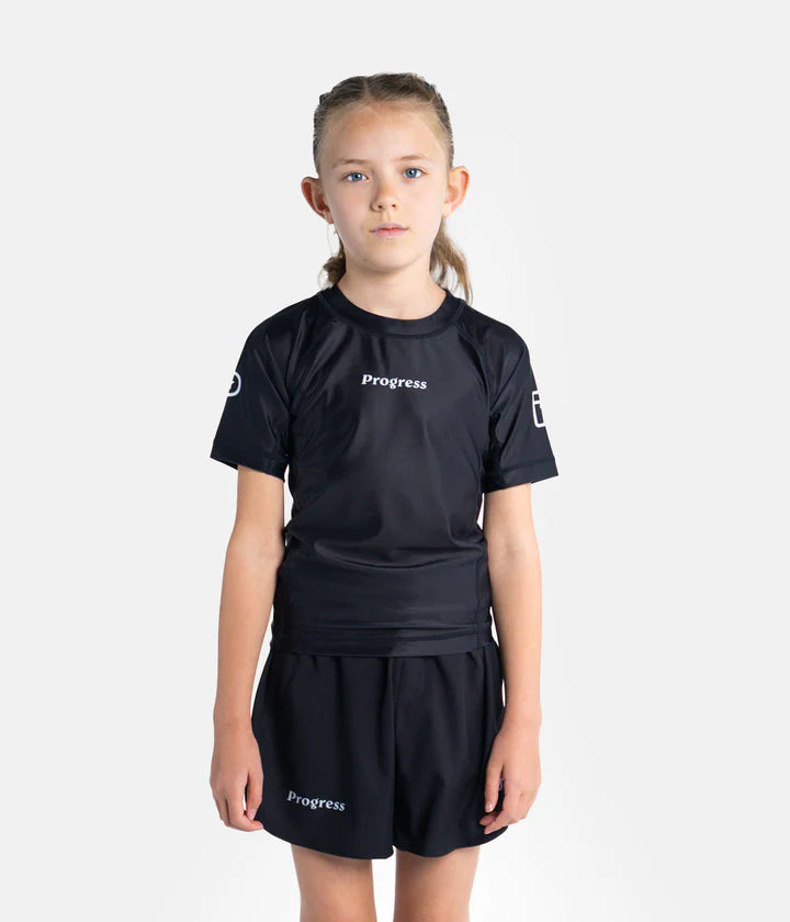 Progress Kids Academy Rashguard - Schwarz