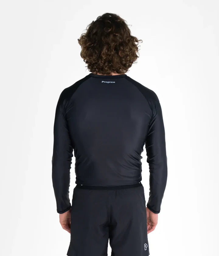 Rashguard à manches longues Progress Academy - Noir