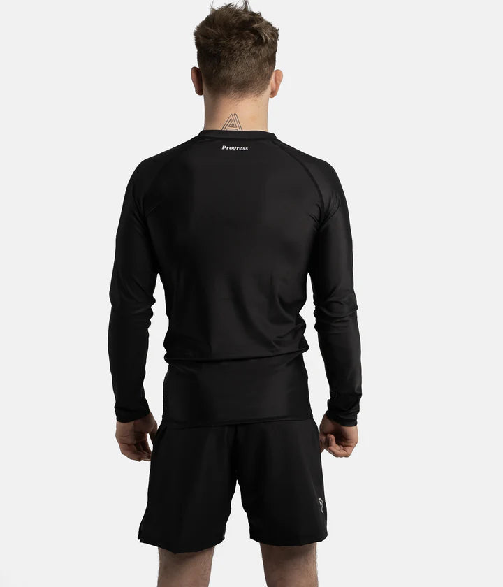 Rashguard à manches longues Progress Academy - Noir