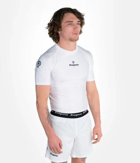 Rashguard Progress Academy - Blanc