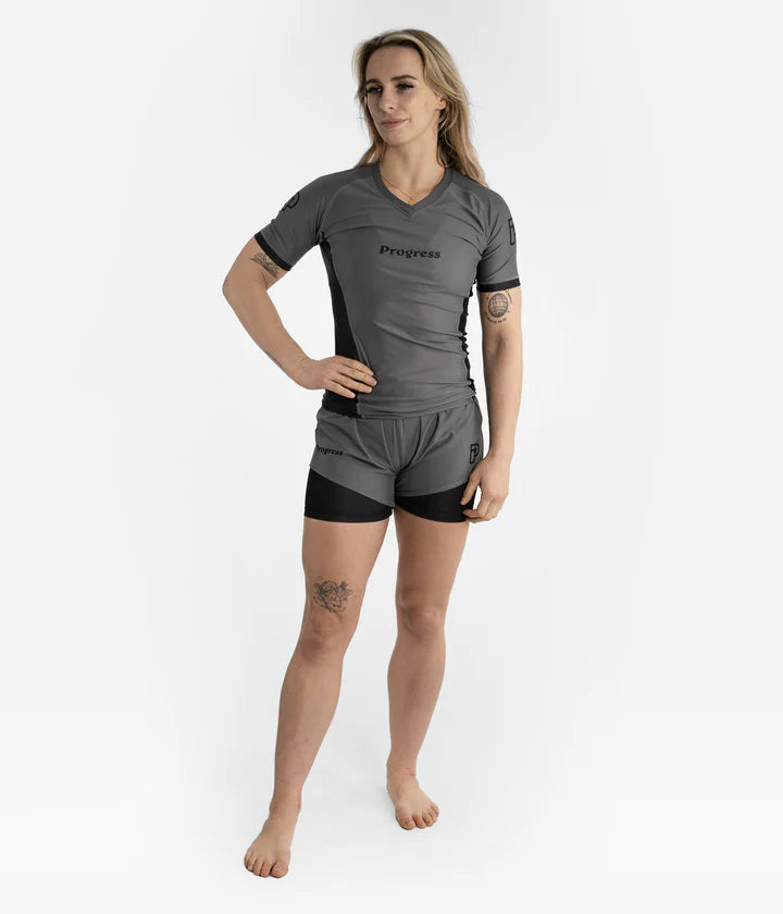 Progress Academy+ Women's Rashguard - Grau