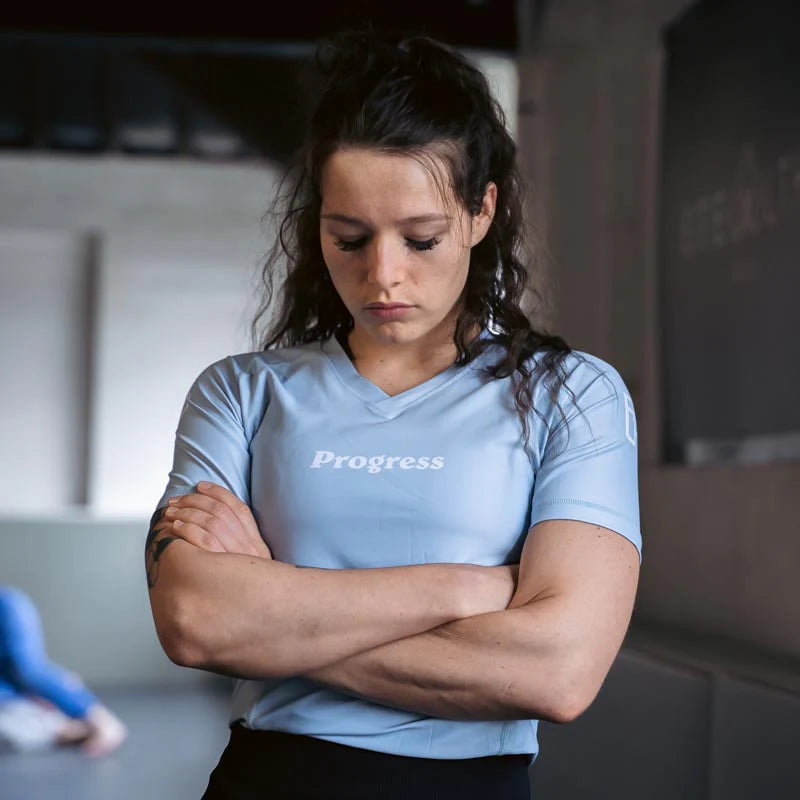 Rashguard Femme Progress Academy+ - Bleu Ciel
