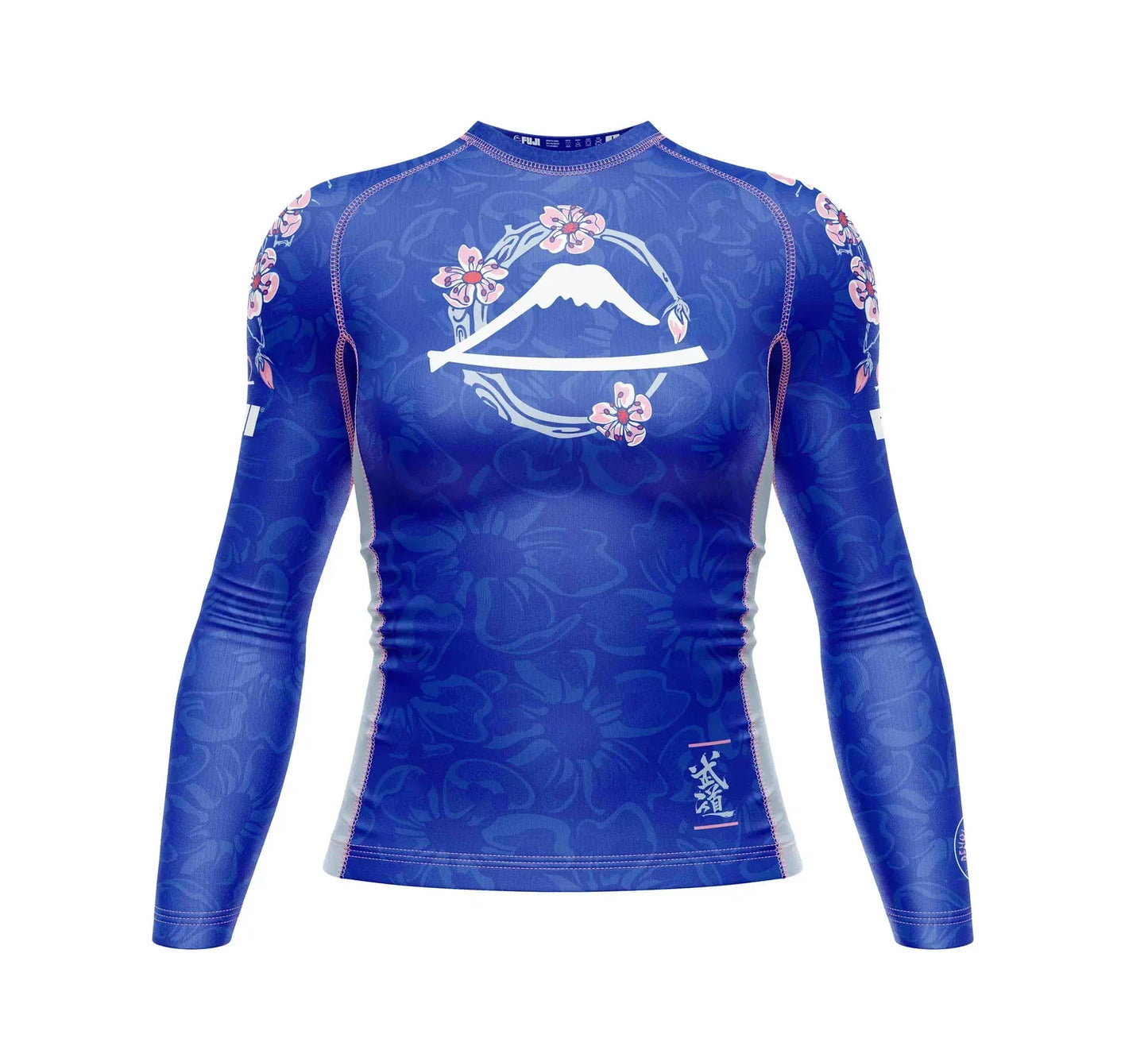 FUJI Womens Blossom Rashguard - Blau/Rosa