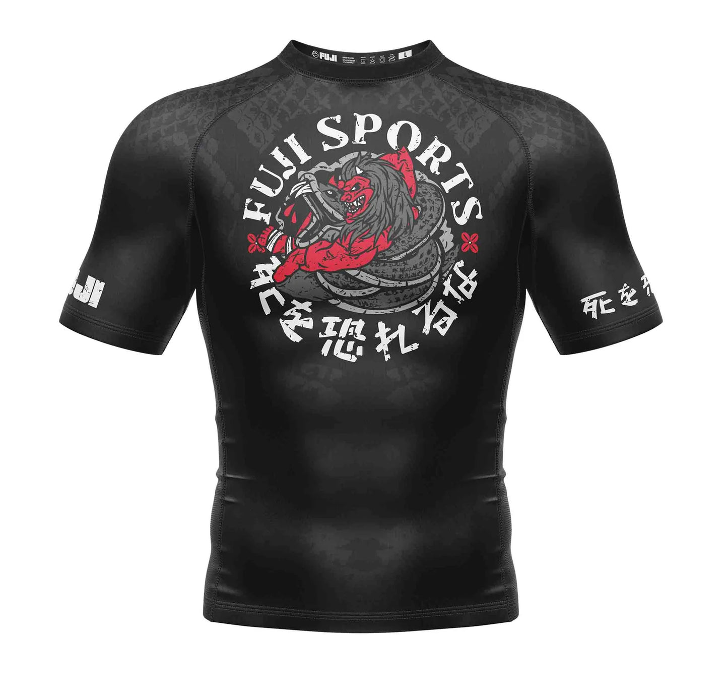 Rashguard à manches courtes FUJI Oni vs. Anaconda - Noir