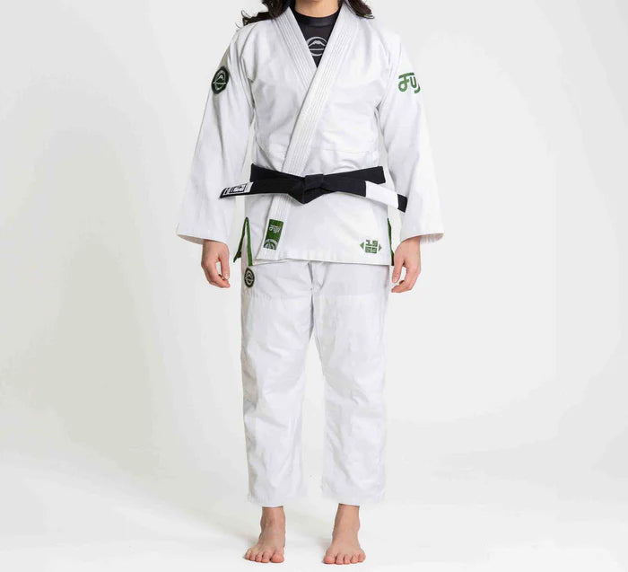 Gi BJJ Flow-Tech da donna FUJI - Bianco