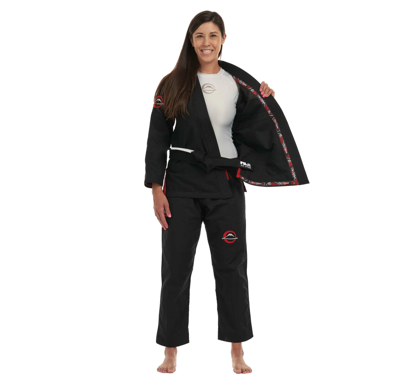 FUJI Suparaito Womens BJJ Gi Crane Edition - Schwarz