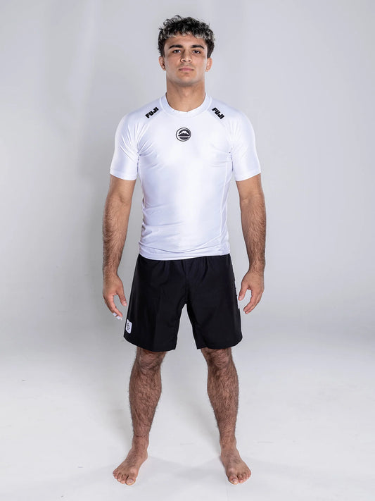 FUJI Baseline 2.0 Short Sleeve Rashguard - Weiss - FIGHTWEAR