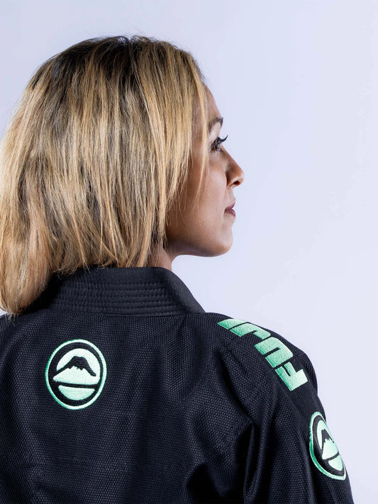 FUJI Womens Baseline 2.0 Slim Fit BJJ Gi - Schwarz - FIGHTWEAR