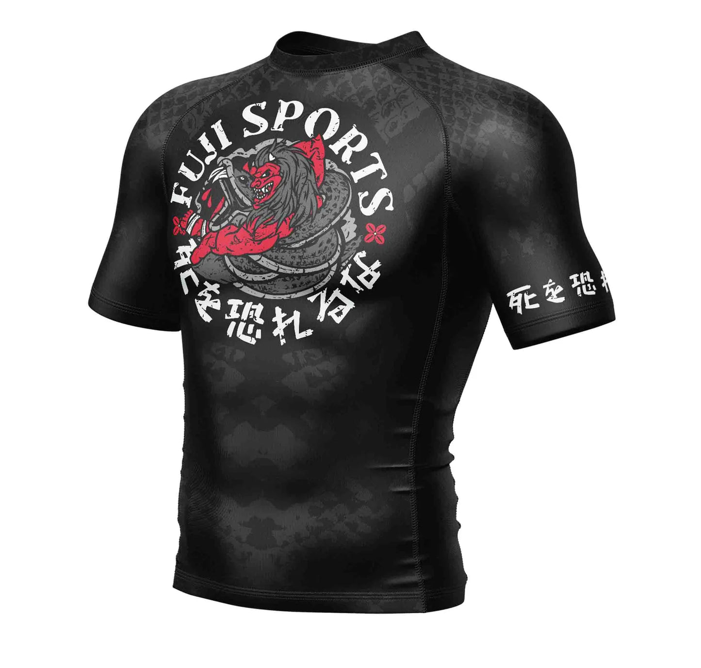 Rashguard à manches courtes FUJI Oni vs. Anaconda - Noir