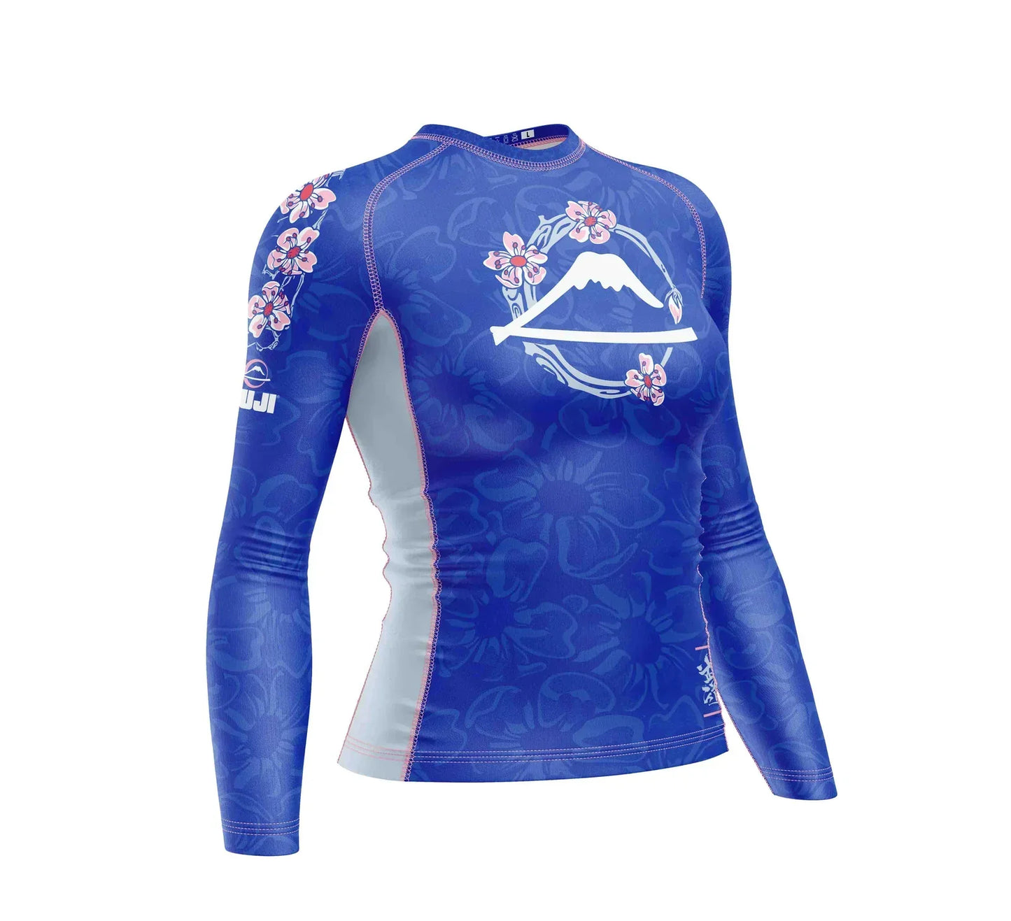 FUJI Womens Blossom Rashguard - Blau/Rosa