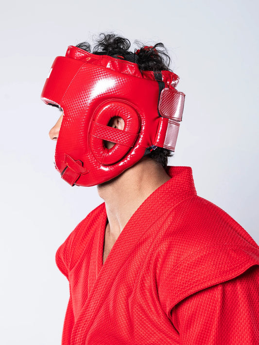 FUJI FIAS Combat Sambo Kopfschutz - Rot