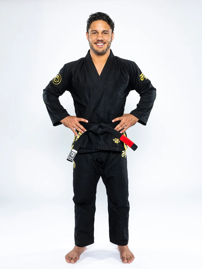 FUJI Flow-Tech BJJ Gi - Schwarz/Gold