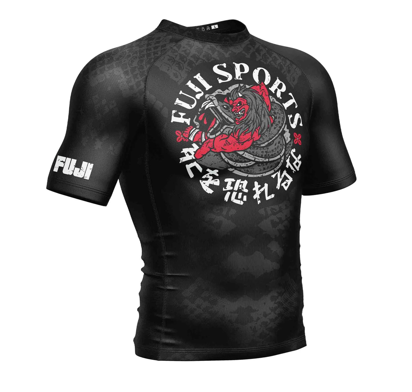 Rashguard à manches courtes FUJI Oni vs. Anaconda - Noir