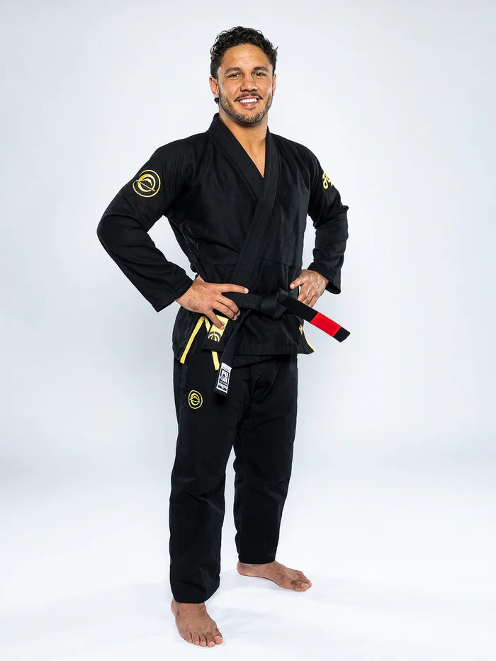 FUJI Flow-Tech BJJ Gi - Schwarz/Gold