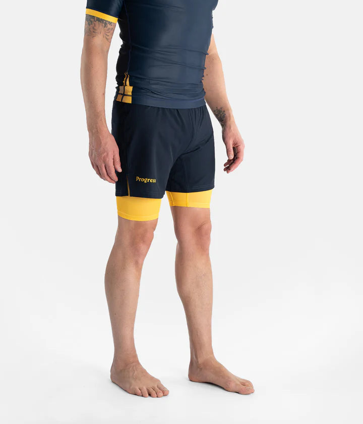 Progress Academy + Navy Hybrid Shorts