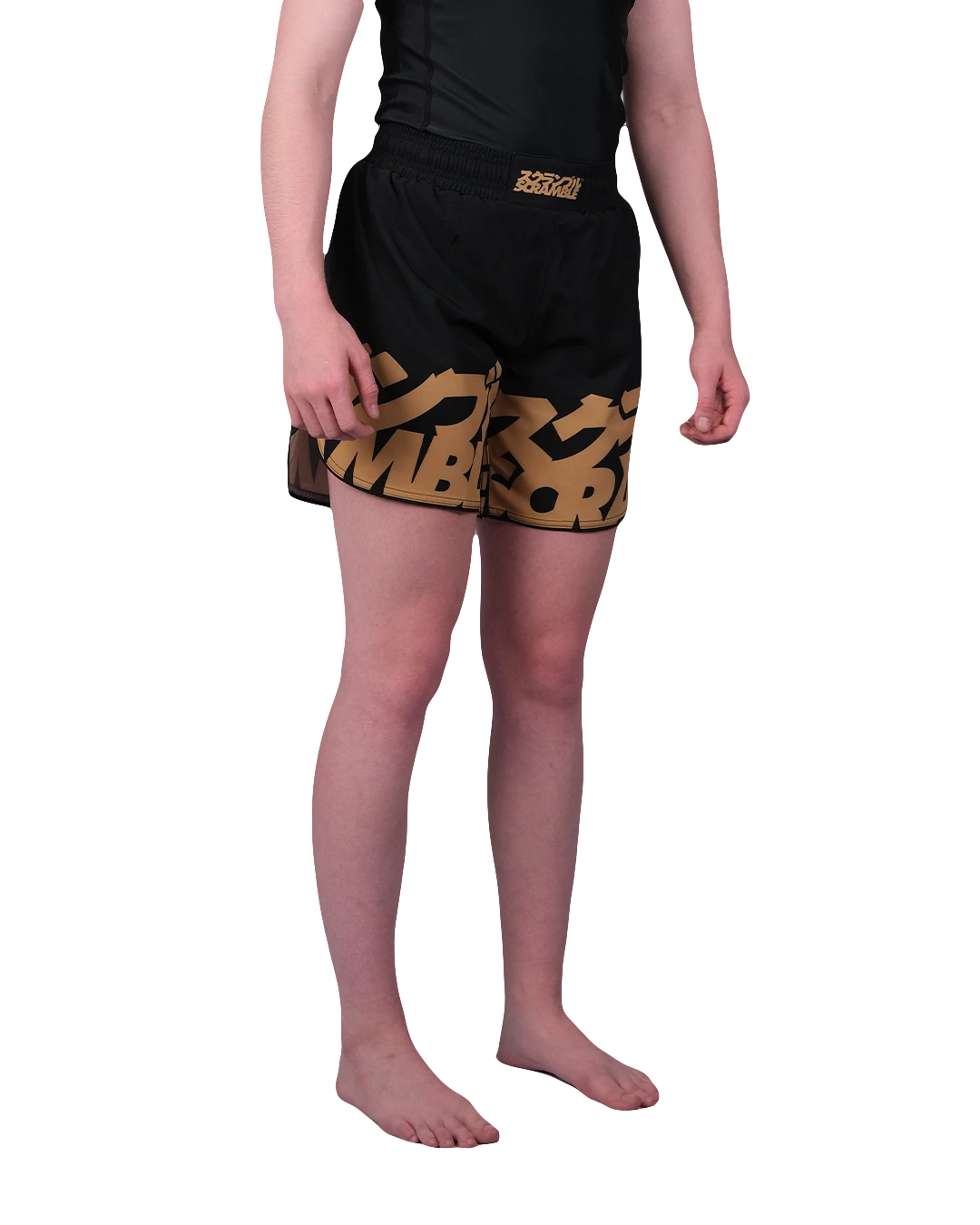 Short Scramble Baka pour enfant – Noir/Or
