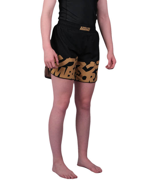 Scramble Baka Shorts Kids – Schwarz/Gold
