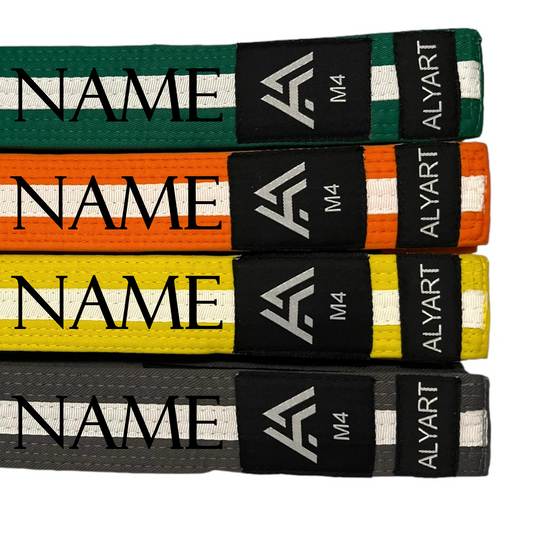 AA - Kids IBJJF BJJ Gürtel mit weissem Streifen