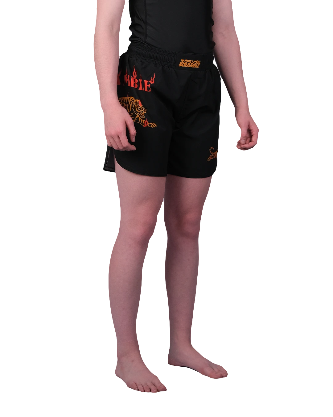 Scramble Burning Tiger Shorts – Kids
