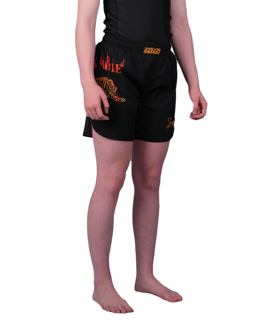 Scramble Burning Tiger Shorts – Kids