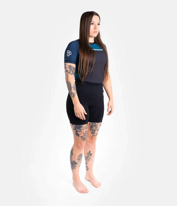 Progress Women's Sugar Skull Rashguard - Blau