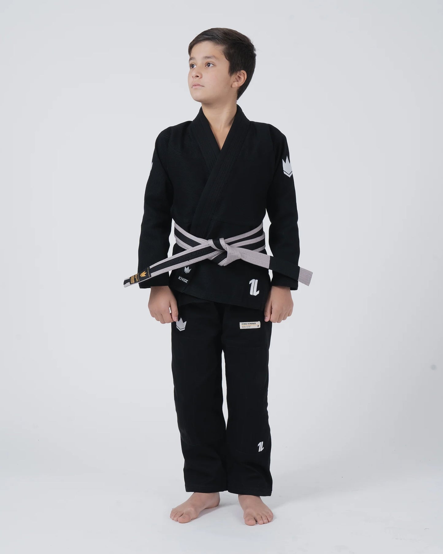 Kingz The ONE V2 Kids BJJ Gi - Schwarz