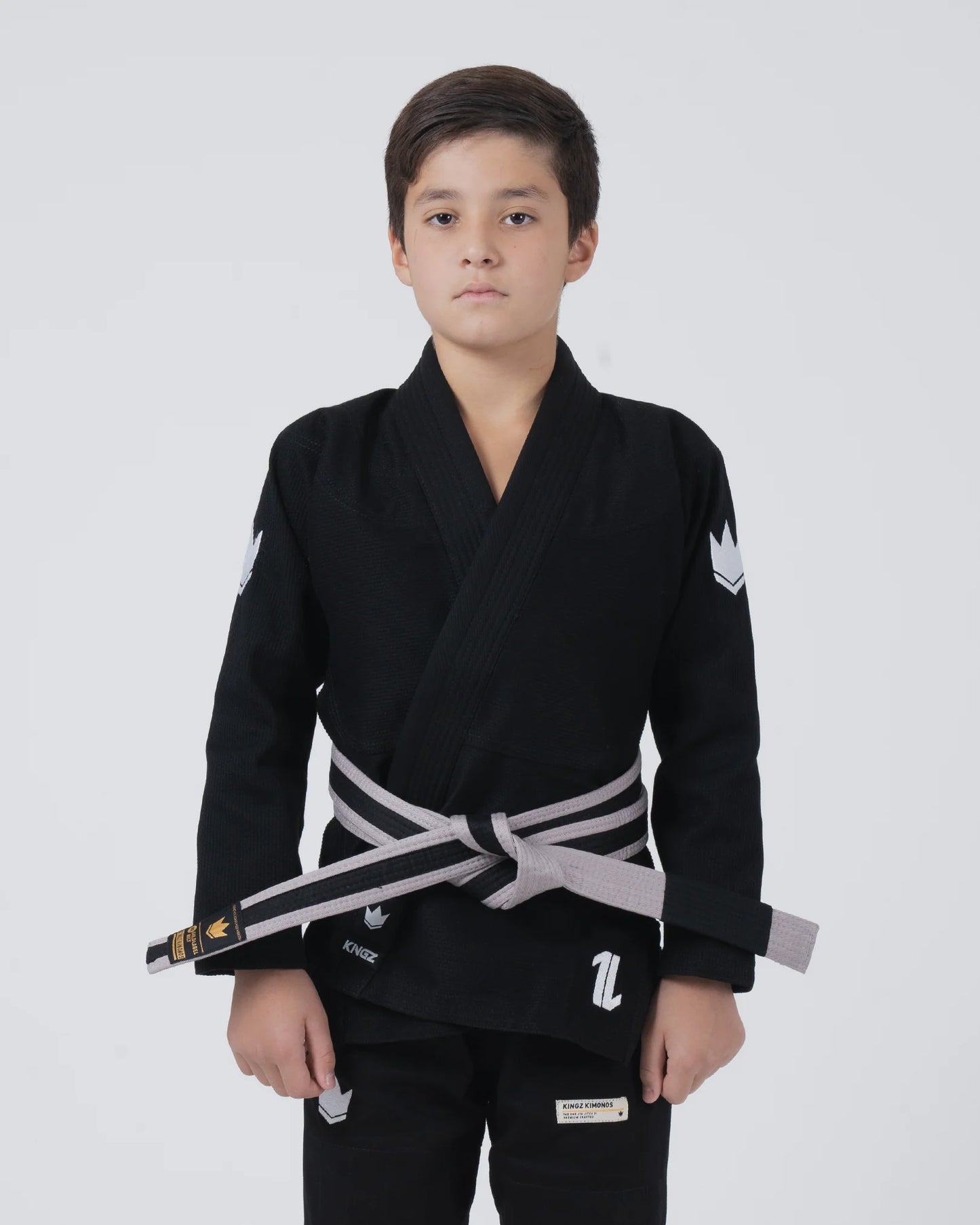 Kingz The ONE V2 Kids BJJ Gi - Schwarz