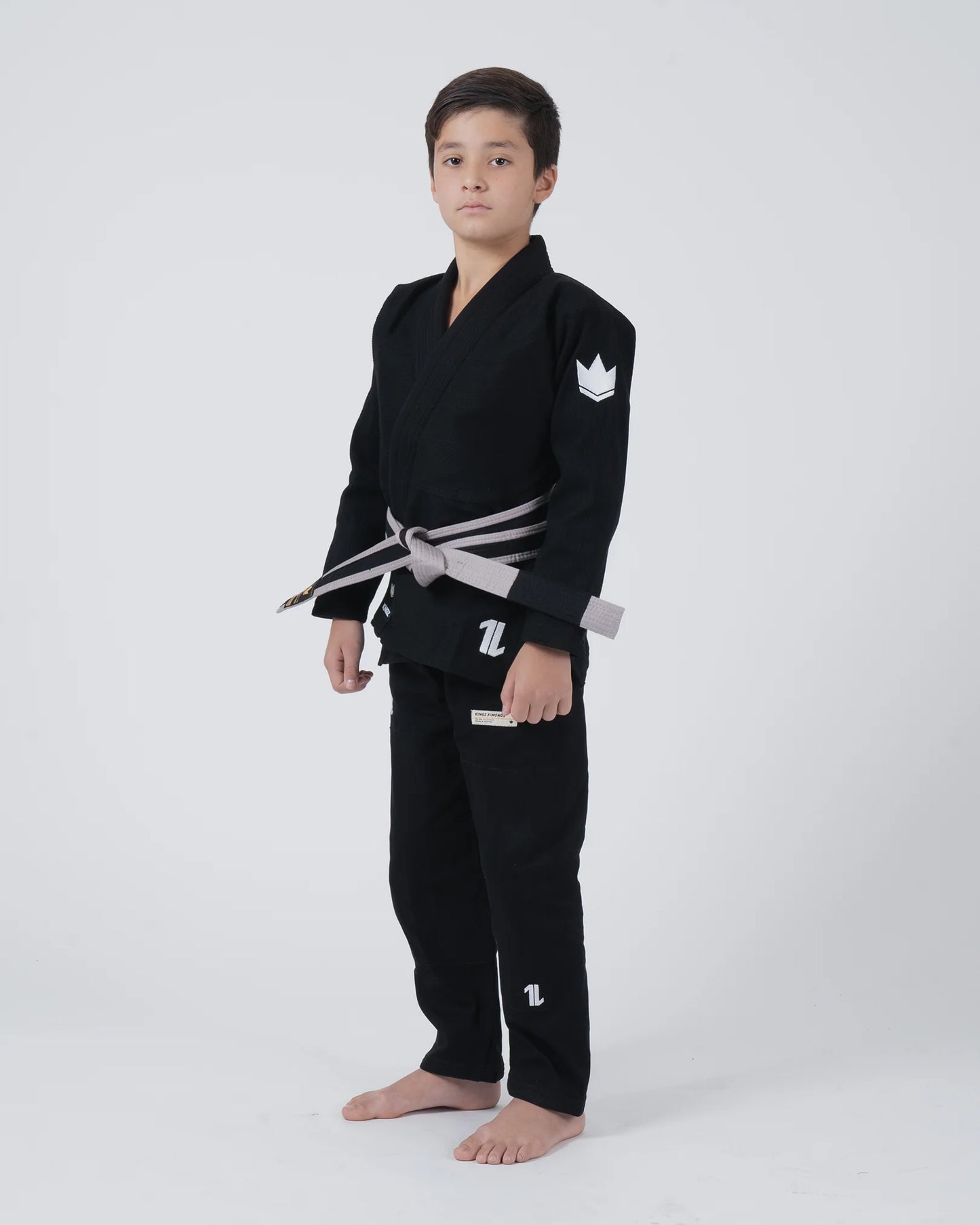 Kingz The ONE V2 Kids BJJ Gi - Schwarz