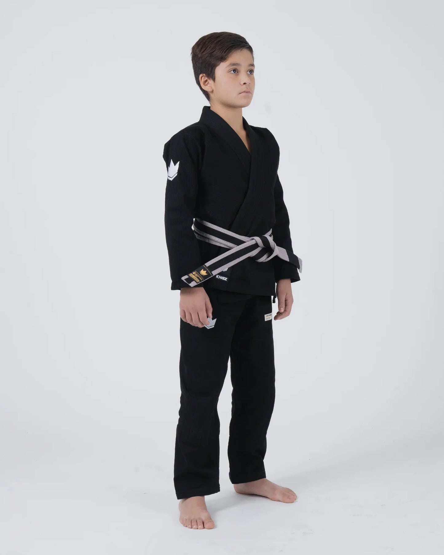 Kingz The ONE V2 Kids BJJ Gi - Schwarz