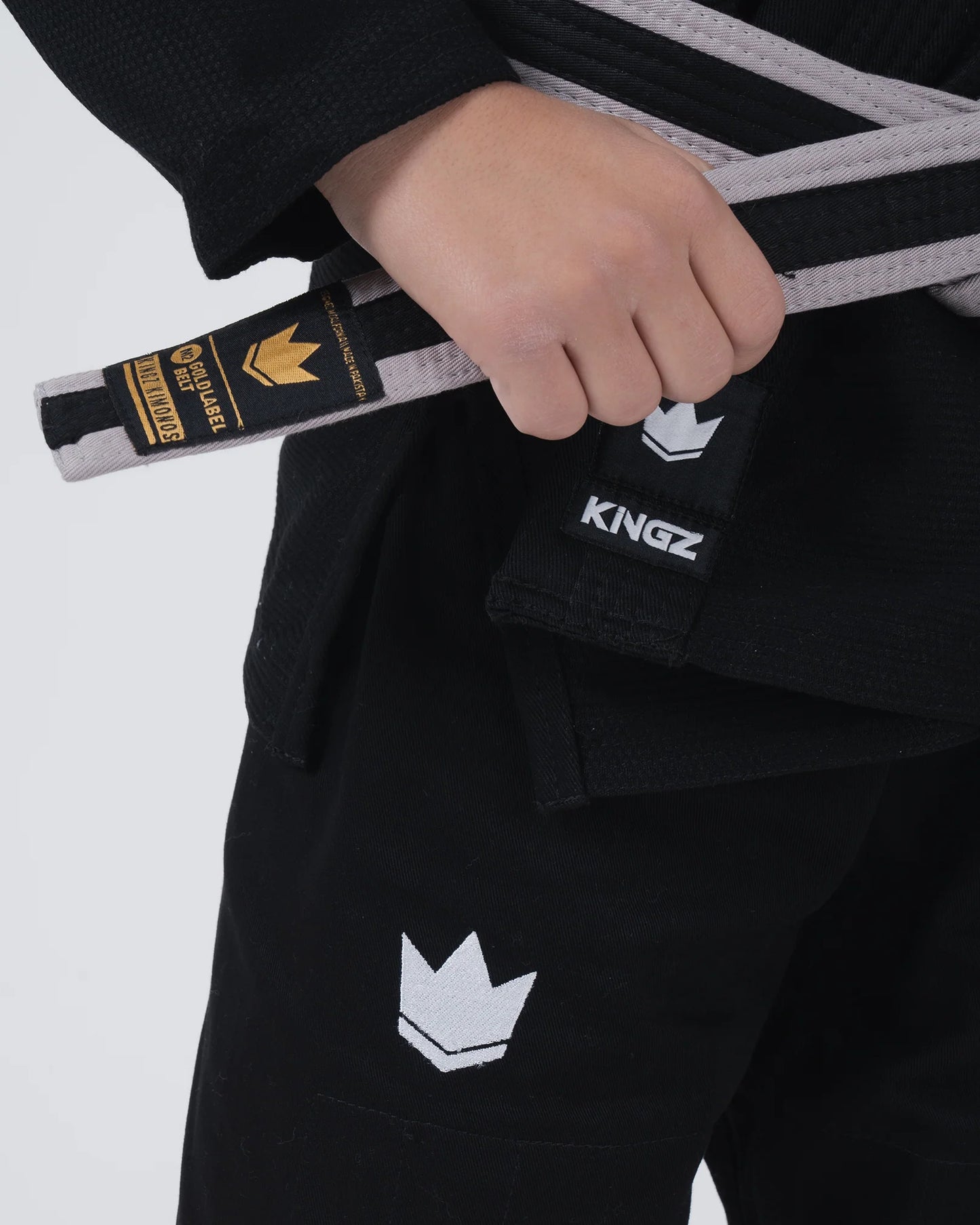 Kingz The ONE V2 Kids BJJ Gi - Schwarz