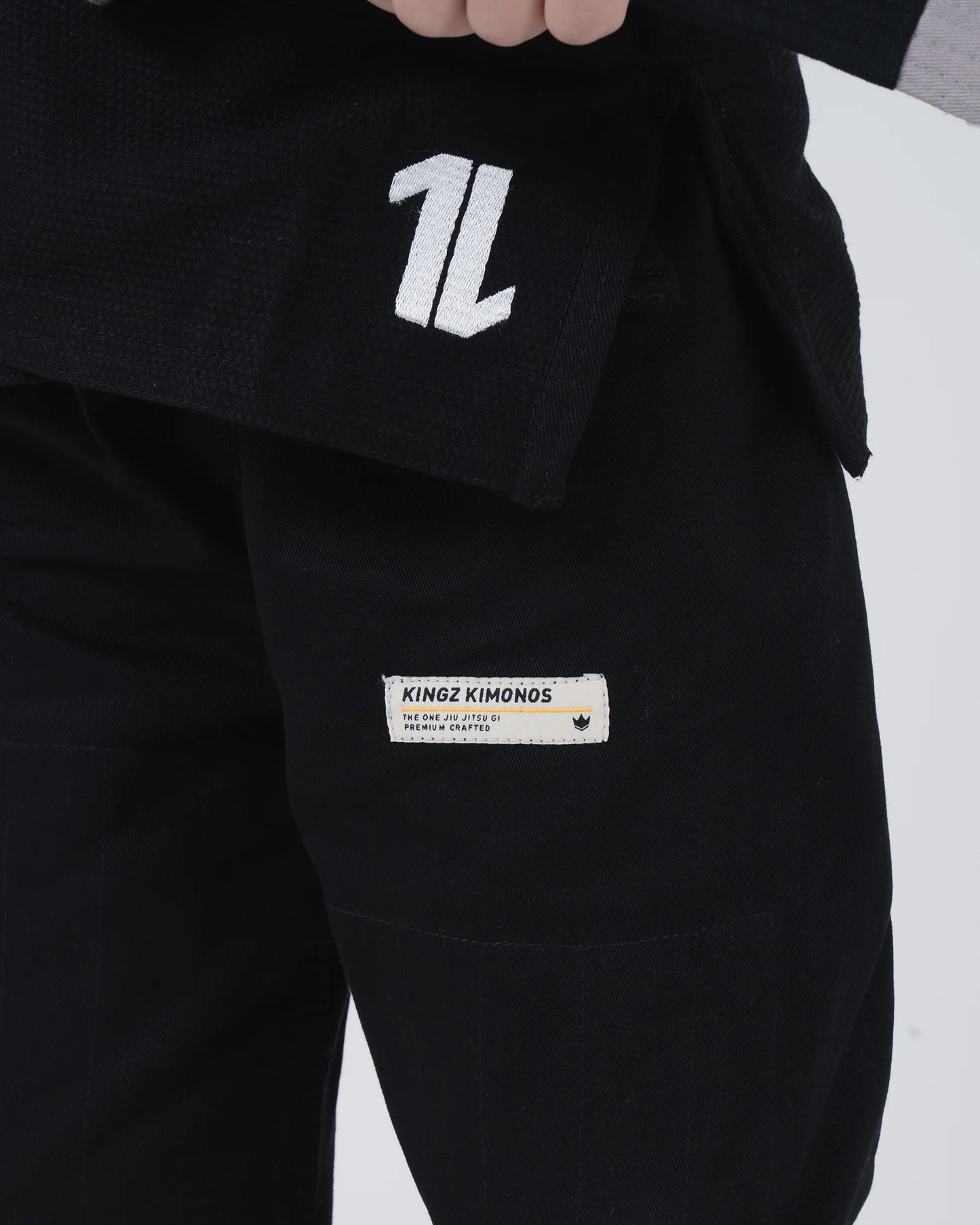 Kingz The ONE V2 Kids BJJ Gi - Schwarz