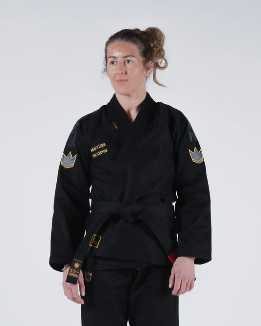 KINGZ Comp 450 V6 Frauen Gi - Schwarz - FIGHTWEAR
