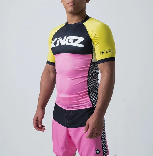 Kingz Retro S/S Rashguard - FIGHTWEAR