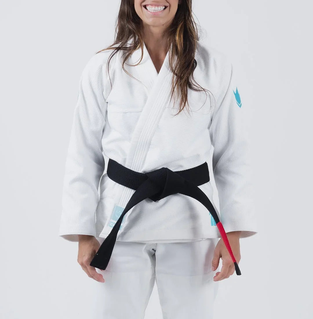 Kingz The ONE Womens Jiu Jitsu Gi - Weiss/Himmelblau - FIGHTWEAR