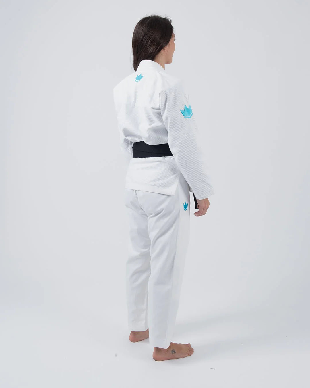 Kingz The ONE Womens Jiu Jitsu Gi - Weiss/Himmelblau - FIGHTWEAR