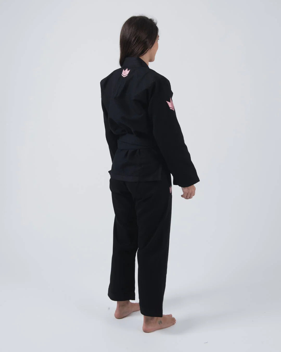 Kingz The ONE Womens Jiu Jitsu Gi - Schwarz/Rosa Gold - FIGHTWEAR
