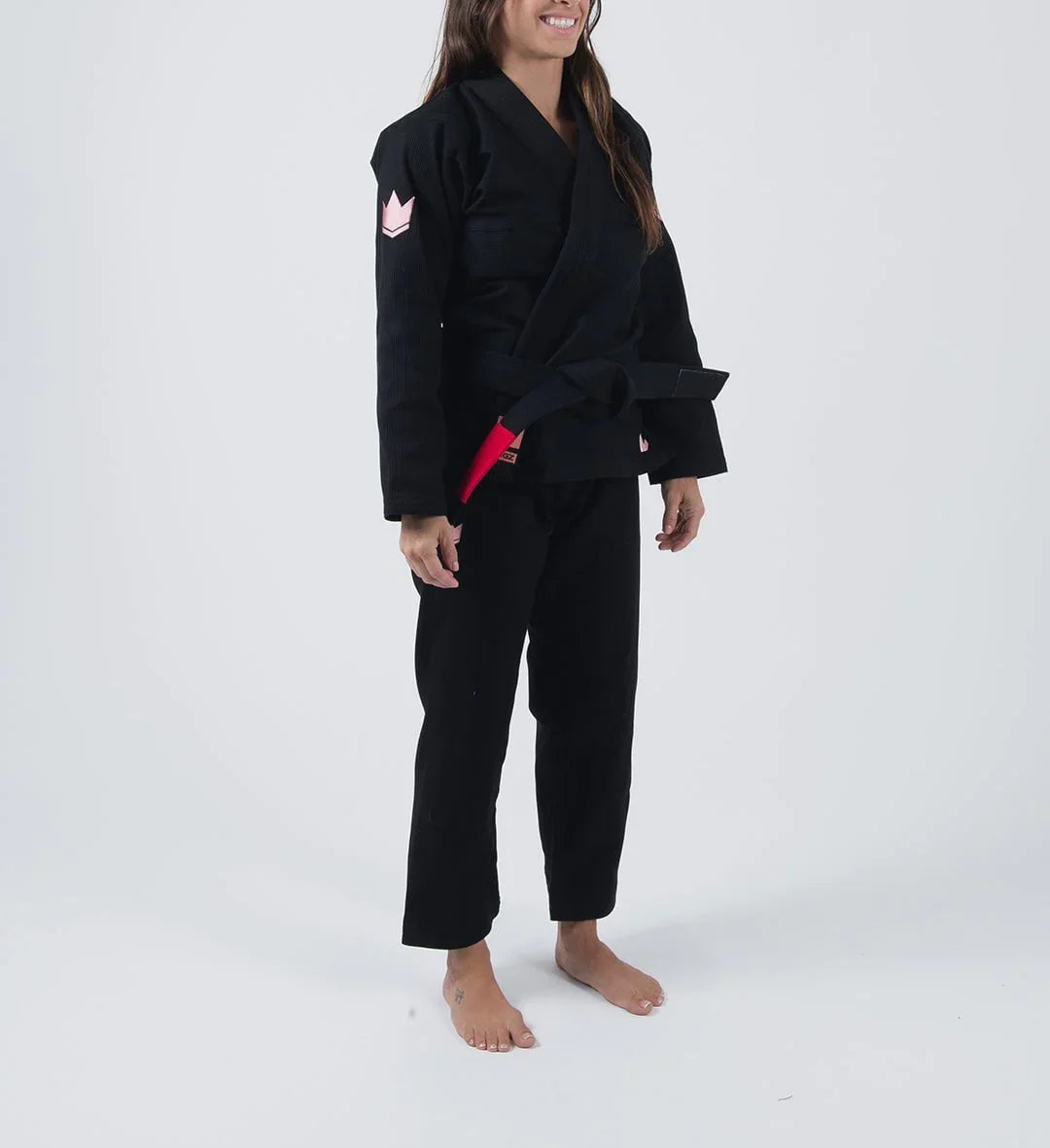 Kingz The ONE Womens Jiu Jitsu Gi - Schwarz/Rosa Gold - FIGHTWEAR