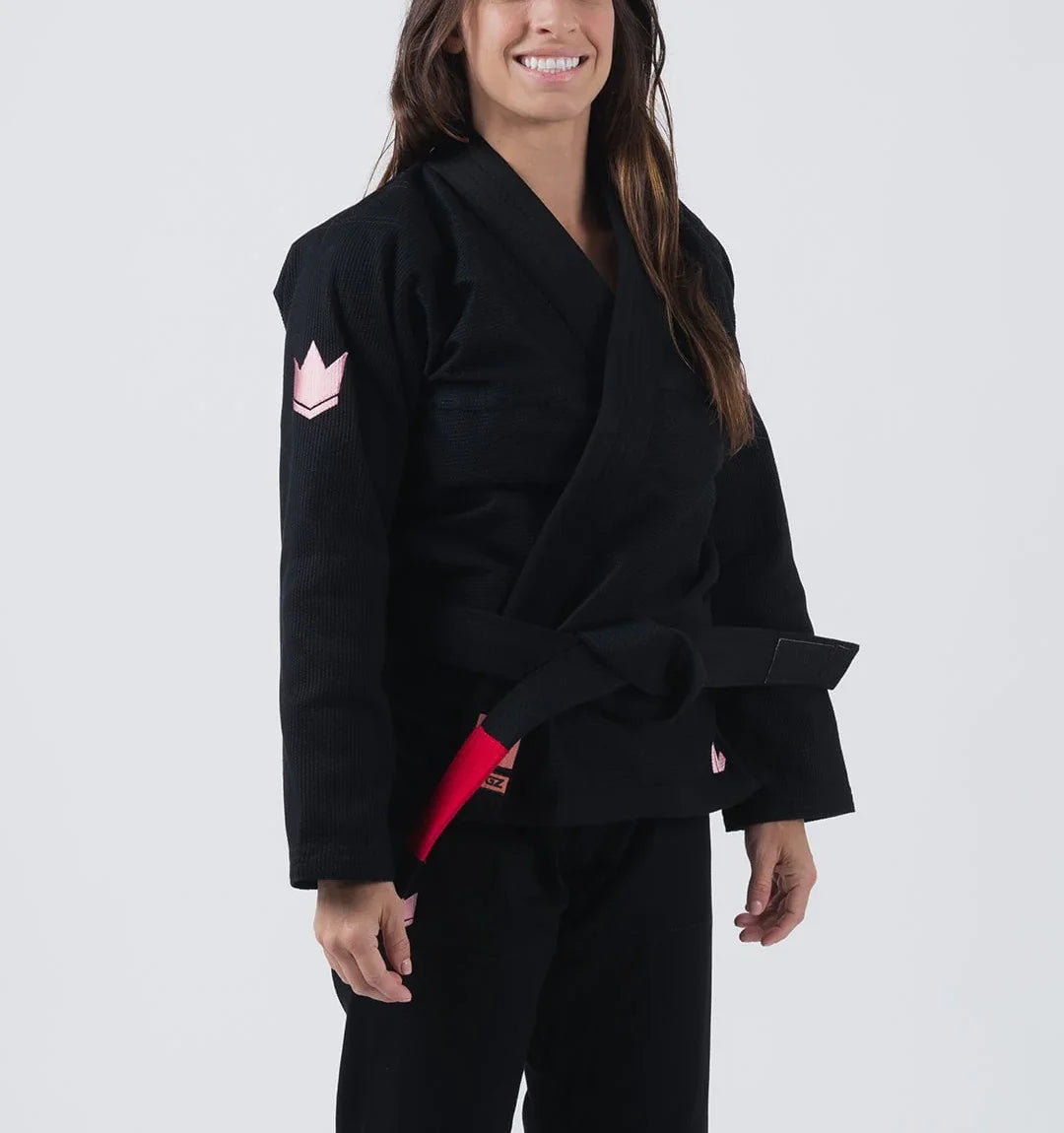 Kingz The ONE Womens Jiu Jitsu Gi - Schwarz/Rosa Gold - FIGHTWEAR