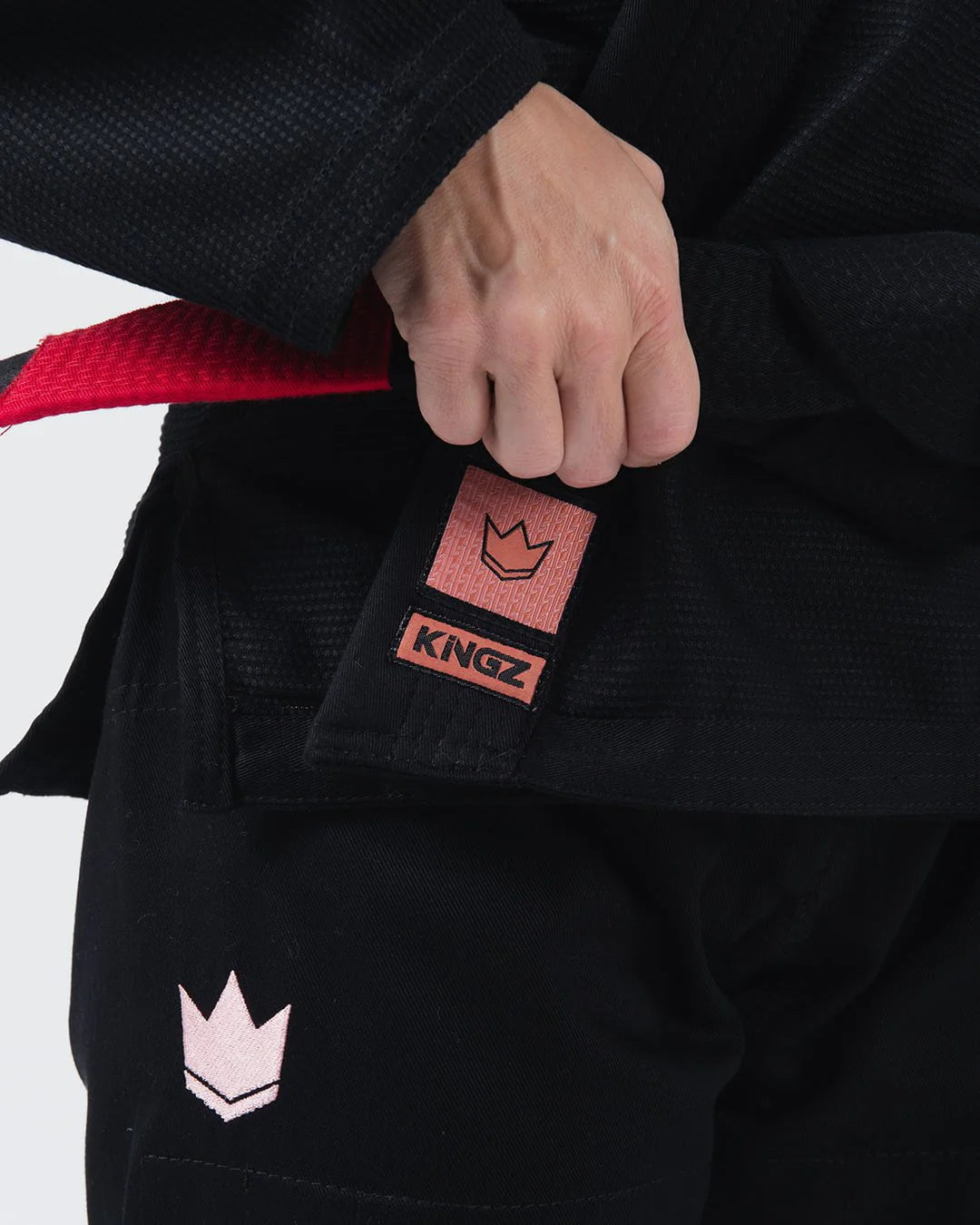 Kingz The ONE Womens Jiu Jitsu Gi - Schwarz/Rosa Gold - FIGHTWEAR